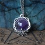 Pendentif pentagramme "Solenia"- pierre au choix