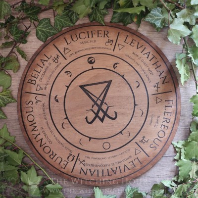 Roue de l'année des rite des démons en démonolatrie, rituels pour Lucifer, Léviathan, Flereous, Euronymous et Belial
