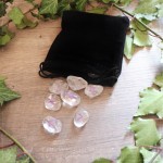 Rock crystal hanmade runes