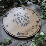 Ornement d'autel sigil d'Astaroth en bois pour rituel magique, décoration spirituelle et occulte