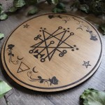 Ornement d'autel sigil d'Astaroth en bois pour rituel magique, décoration spirituelle et occulte