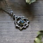 Celtic triquetra pendant, trinity knot necklace, pagan jewelry