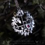 Pendentif sigil de Lilith avec feuilles