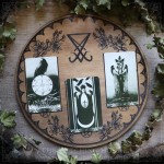 Sigil of Lucifer tarot spread board for divination