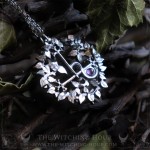 Pendentif sigil de Lilith avec améthyste, collier sceau de la déesse Lilith, bijou ésotérique