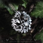 Pendentif sigil de Lilith avec pierre de lune, collier sceau de la déesse Lilith, bijou ésotérique