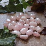 Handmade rose quartz runes