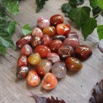 Handmade carnelian runes