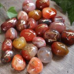 Handmade carnelian runes