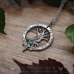 Pendentif arbre de vie yggdrasil, bijou ésotérique et gothique artisanal