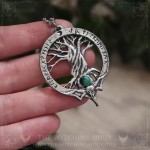 Pendentif arbre de vie yggdrasil, bijou ésotérique et gothique artisanal