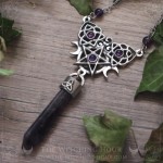 Gothic pentagram necklace inspired by Wicca and occultism