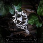 Collier triquetra elfique, bijou gothique artisanal