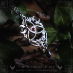 Collier triquetra elfique, bijou gothique artisanal