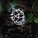 Elven triquetra necklace, gothic jewelry
