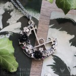 Lilith's sigil necklace with roses, gothic witchy jewelry