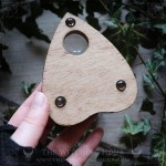 Goutte pour planche ouija en bois ornée de deux corbeaux, décoration gothique, cabinet de curiosité, outil de spiritisme