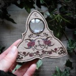 Ouija planchette with Lilith's sigil, gothic home decor, cabinet of curiosities