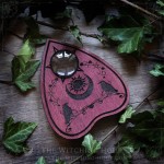 Goutte pour planche ouija avec corbeaux, décoration gothique cabinet de curiosités