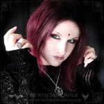 Sigil of Lucifer necklace with pentagram and leaves, gothic jewelry