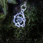 Celtic knot necklace handmade whimsical and witchy jewelry with natural gemstone