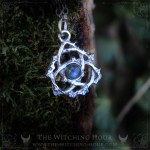 Collier triquetra celtique fait main, noeud celtique de la trinité, croix des sorcières