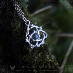 Collier triquetra celtique fait main, noeud celtique de la trinité, croix des sorcières