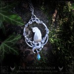 Cat necklace with elvish interlacing, handmade jewelry for pet lovers