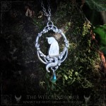 Cat necklace with elvish interlacing, handmade jewelry for pet lovers