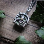 Collier sigil de Belial en labradorite, bijou gothique fait main inspiré de la Goétie