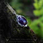 Pendentif en améthyste inspiré de la nature, bijou fait main en pierre naturelle