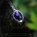 Pendentif en améthyste inspiré de la nature, bijou fait main en pierre naturelle