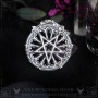 Gothic cathedral pentagram pendant "Gothic Mystery"