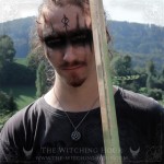 Pentagram pendant with rainbow obsidian, handmade mystical jewelry