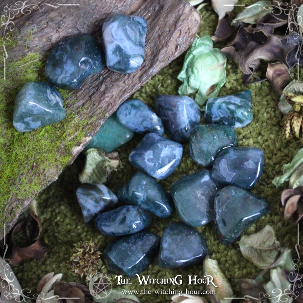 Green moss agate Green moss agate
