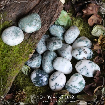 Green moss agate