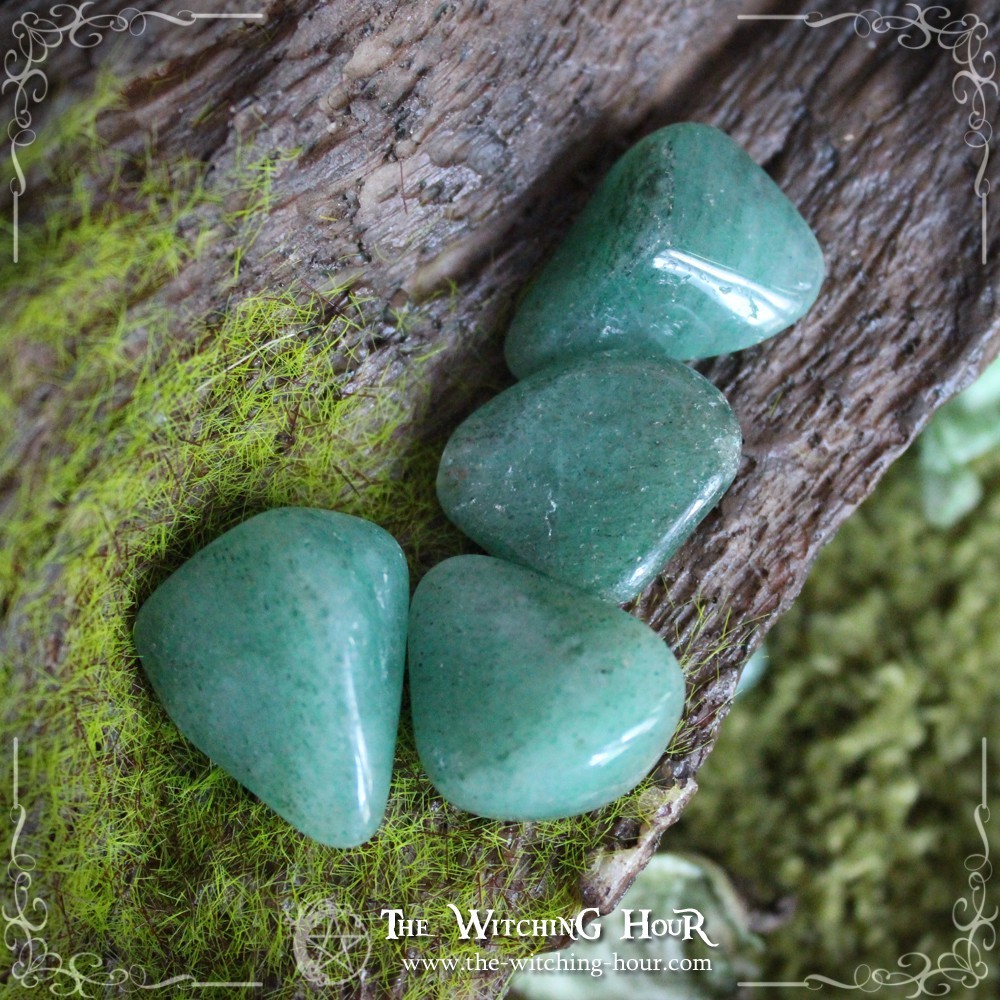 Green aventurine tumble stone