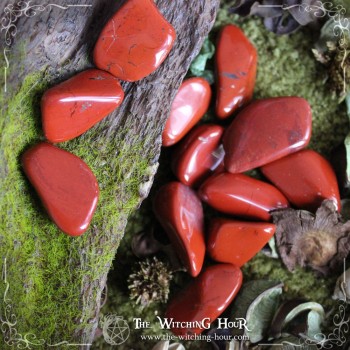 Red jasper tumble gemstone - medium size