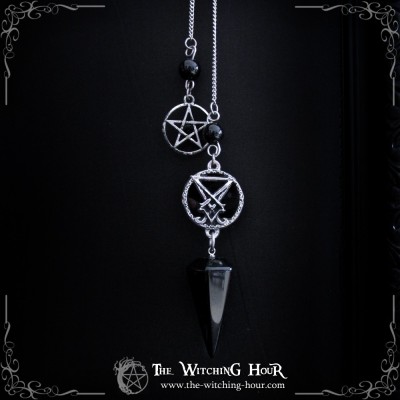 Pendule sigil de Lucifer en onyx