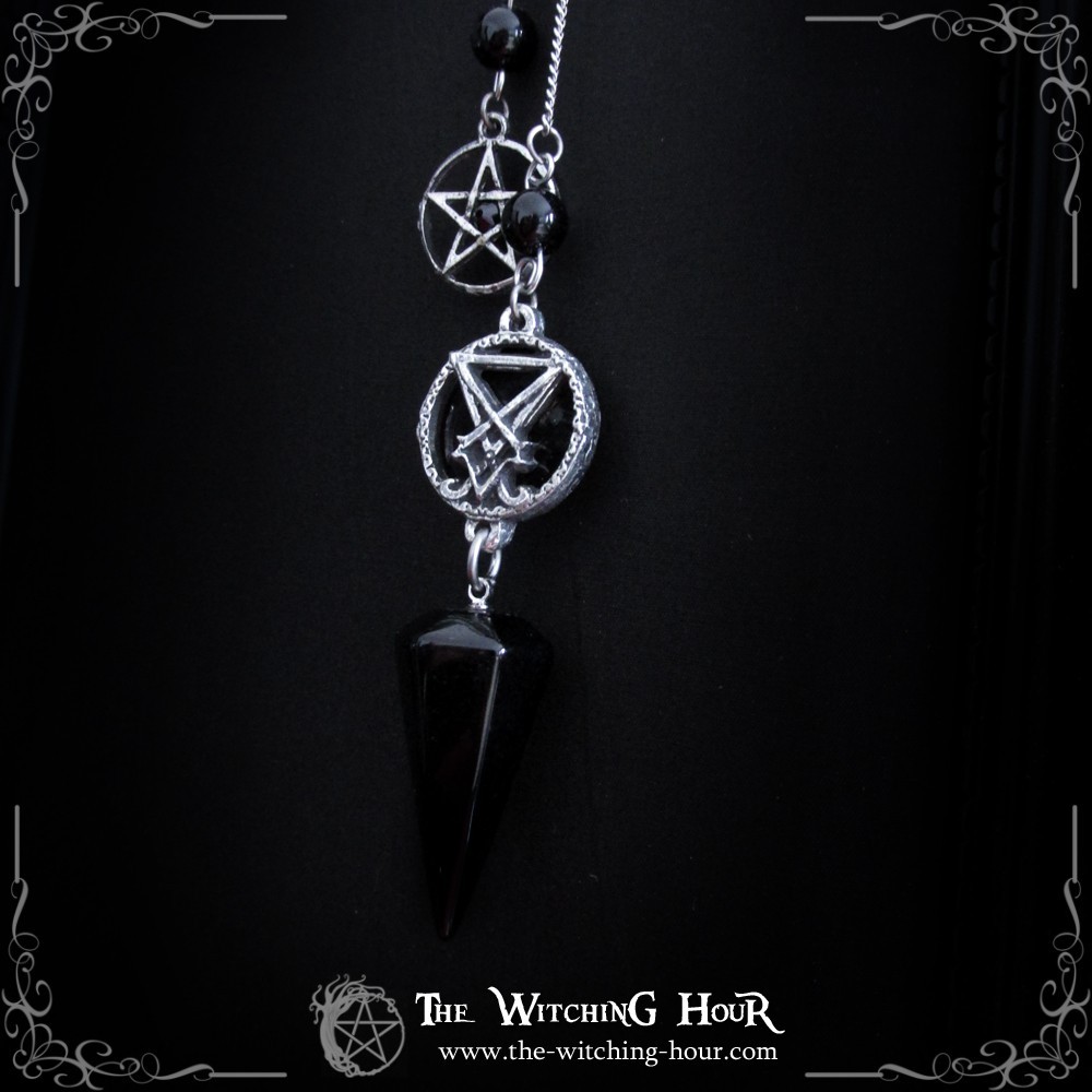 Pendule sigil de Lucifer en onyx