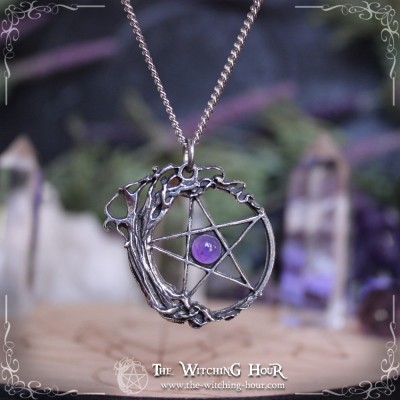Pendentif pentacle et arbre de vie