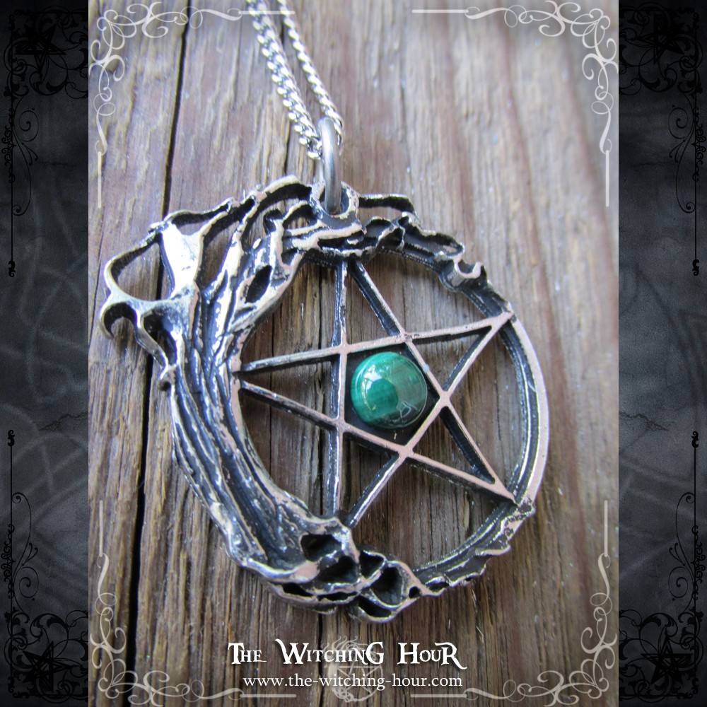 Pendentif pentacle et arbre de vie