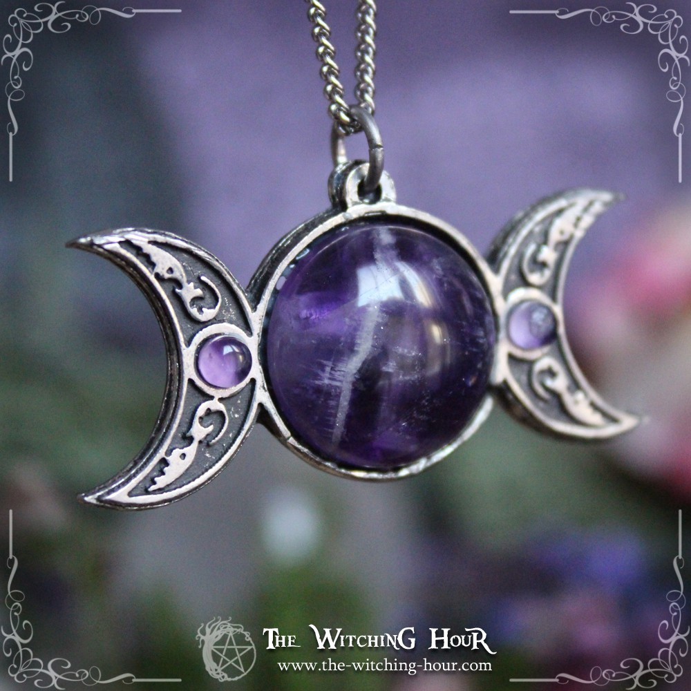 Pendentif pentagramme et triple lune