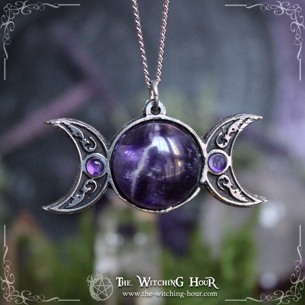 Pendentif pentagramme et triple lune