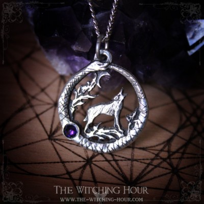 Pendentif Ouroboros et loup