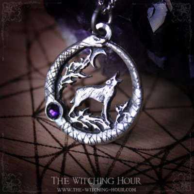 Pendentif Ouroboros et loup