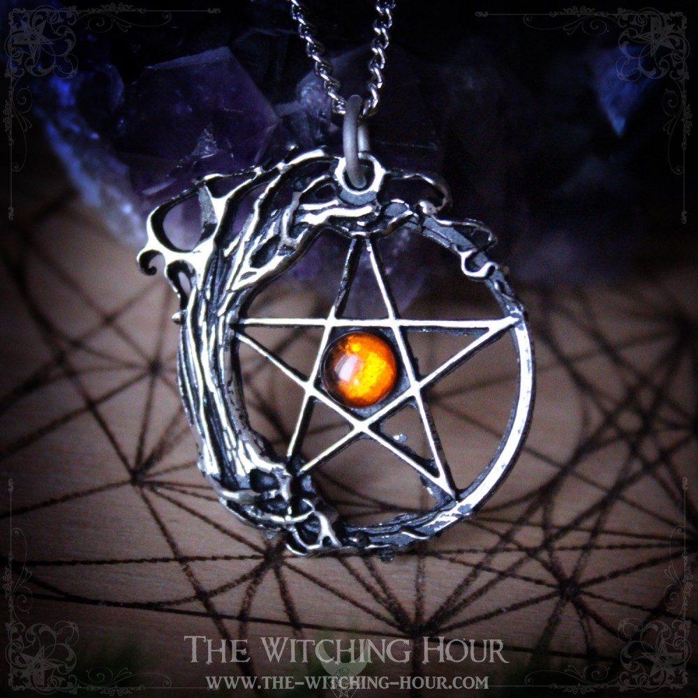 Pendentif pentacle et arbre de vie