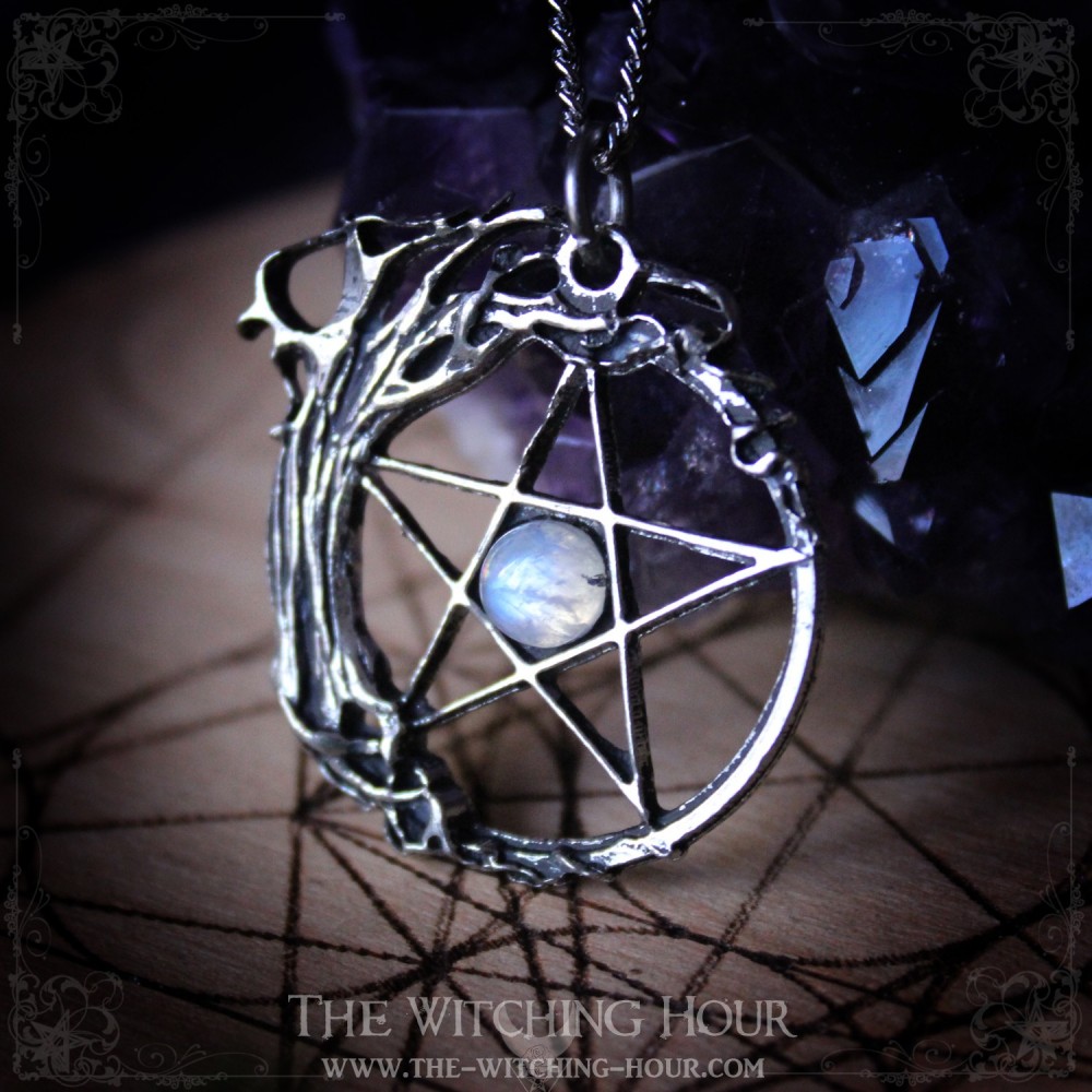Pendentif pentacle et arbre de vie