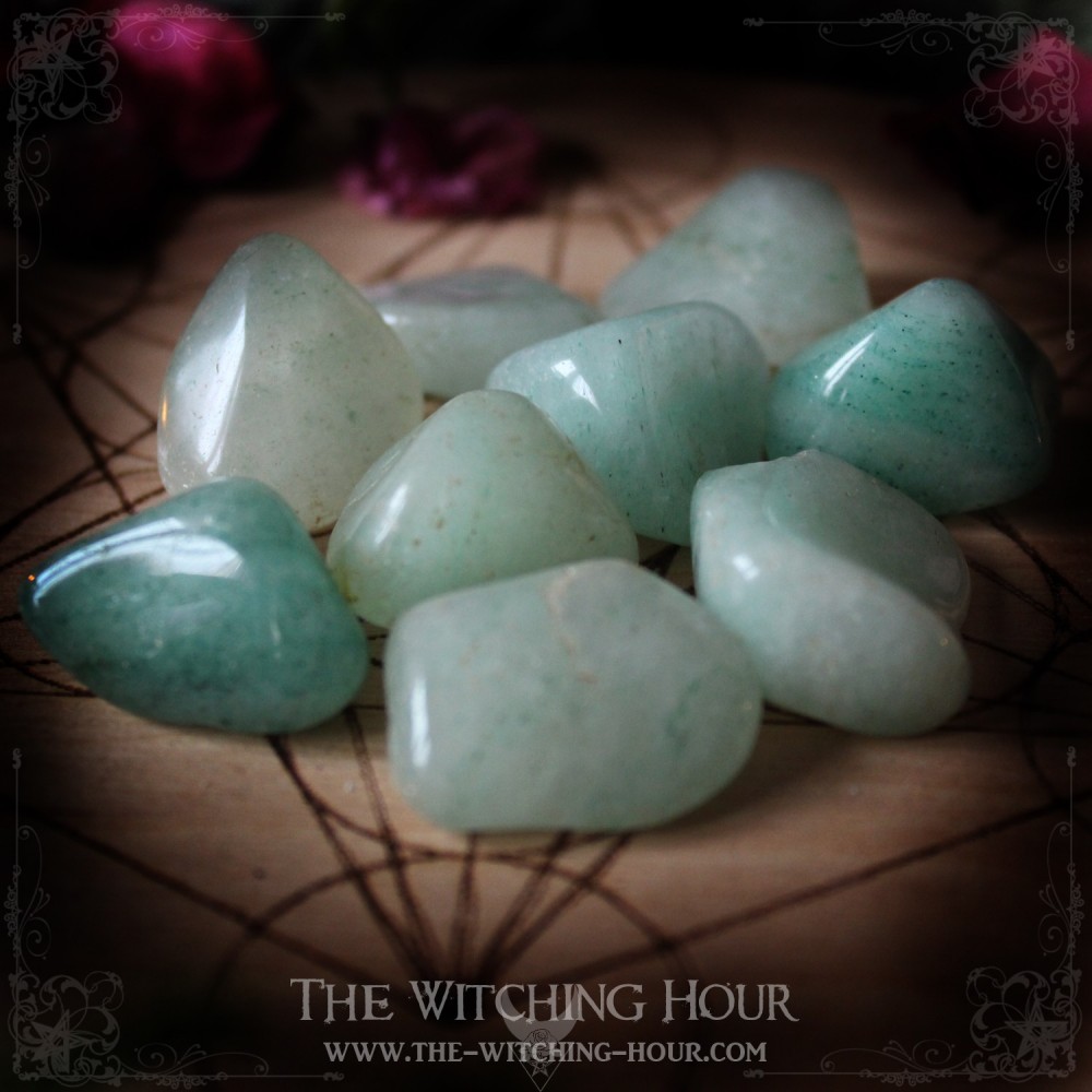 Green aventurine tumble stone Green aventurine tumble stone