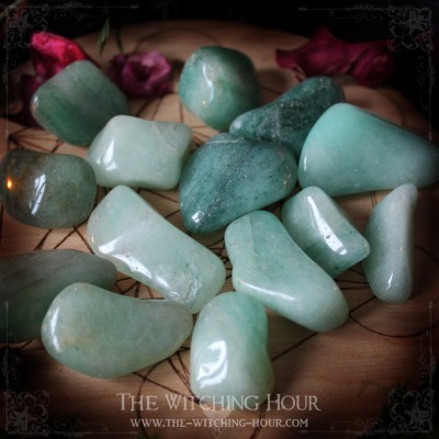 Green aventurine tumble stone